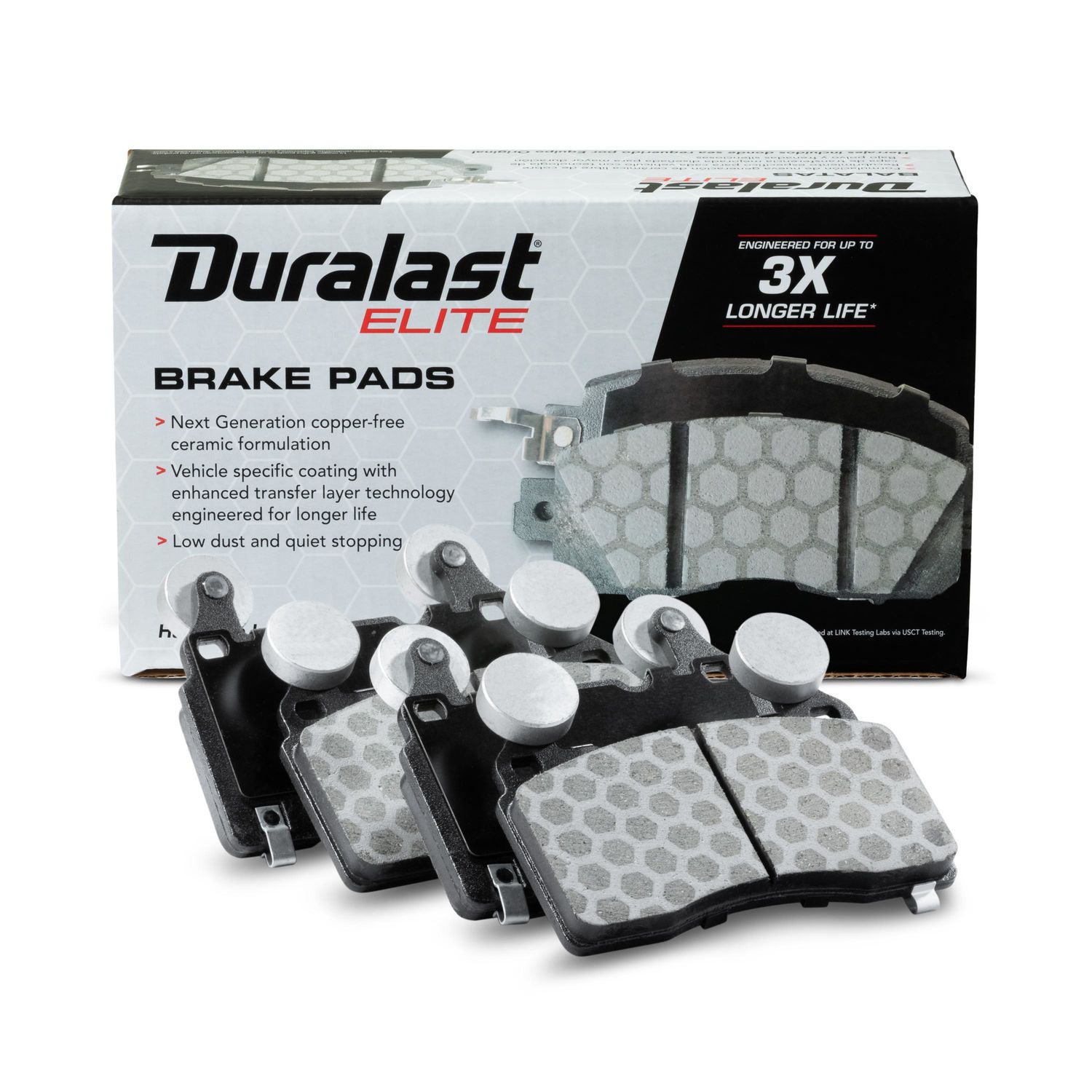 Duralast Elite Copper Free Ceramic Brake Pads DE1474