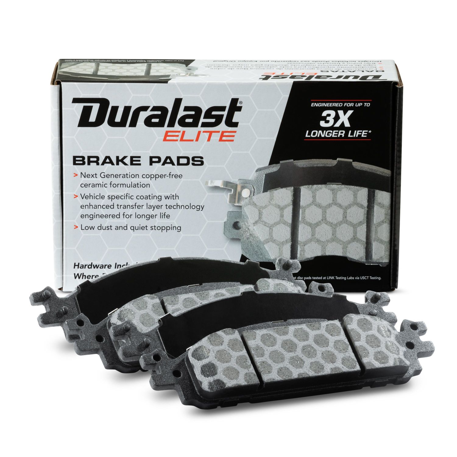 Duralast Elite Copper Free Ceramic Brake Pads DE1508