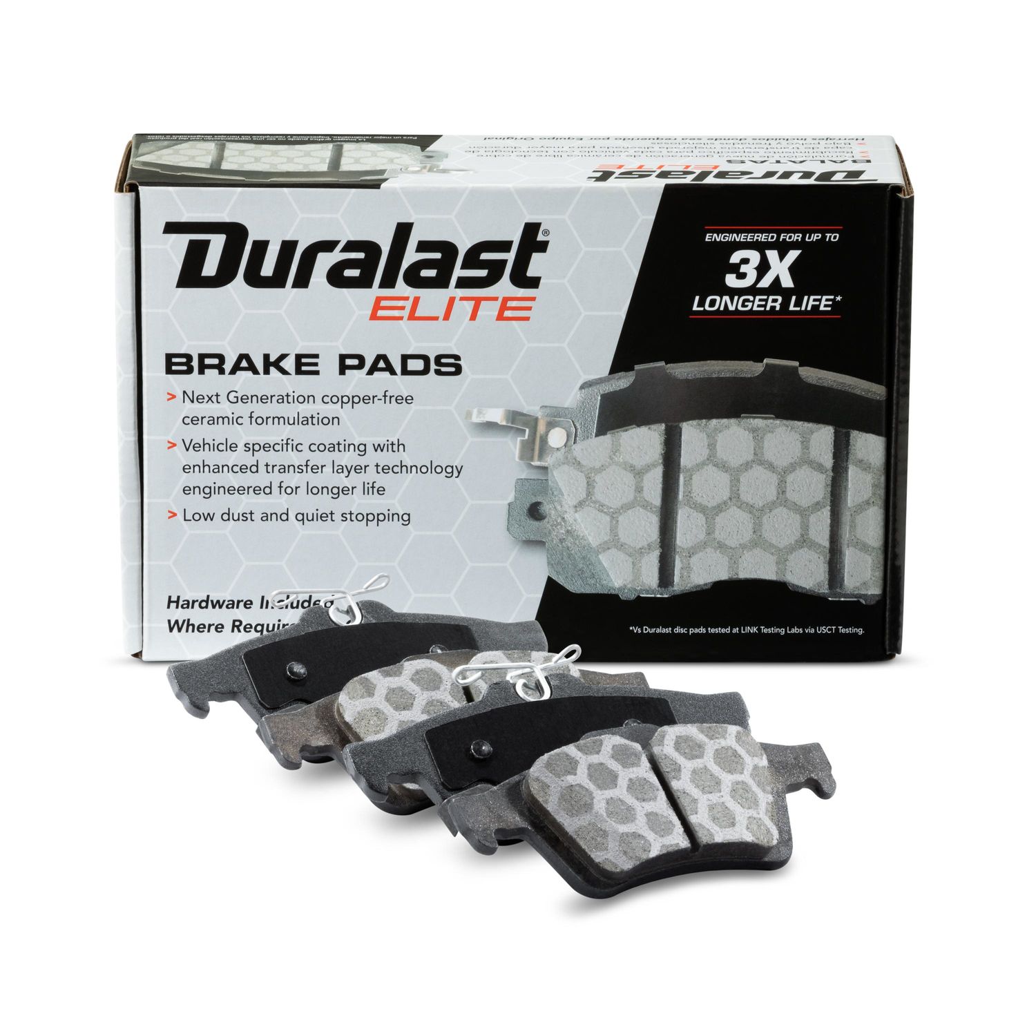 Duralast Elite CopperFree Ceramic Brake Pads DE1564A