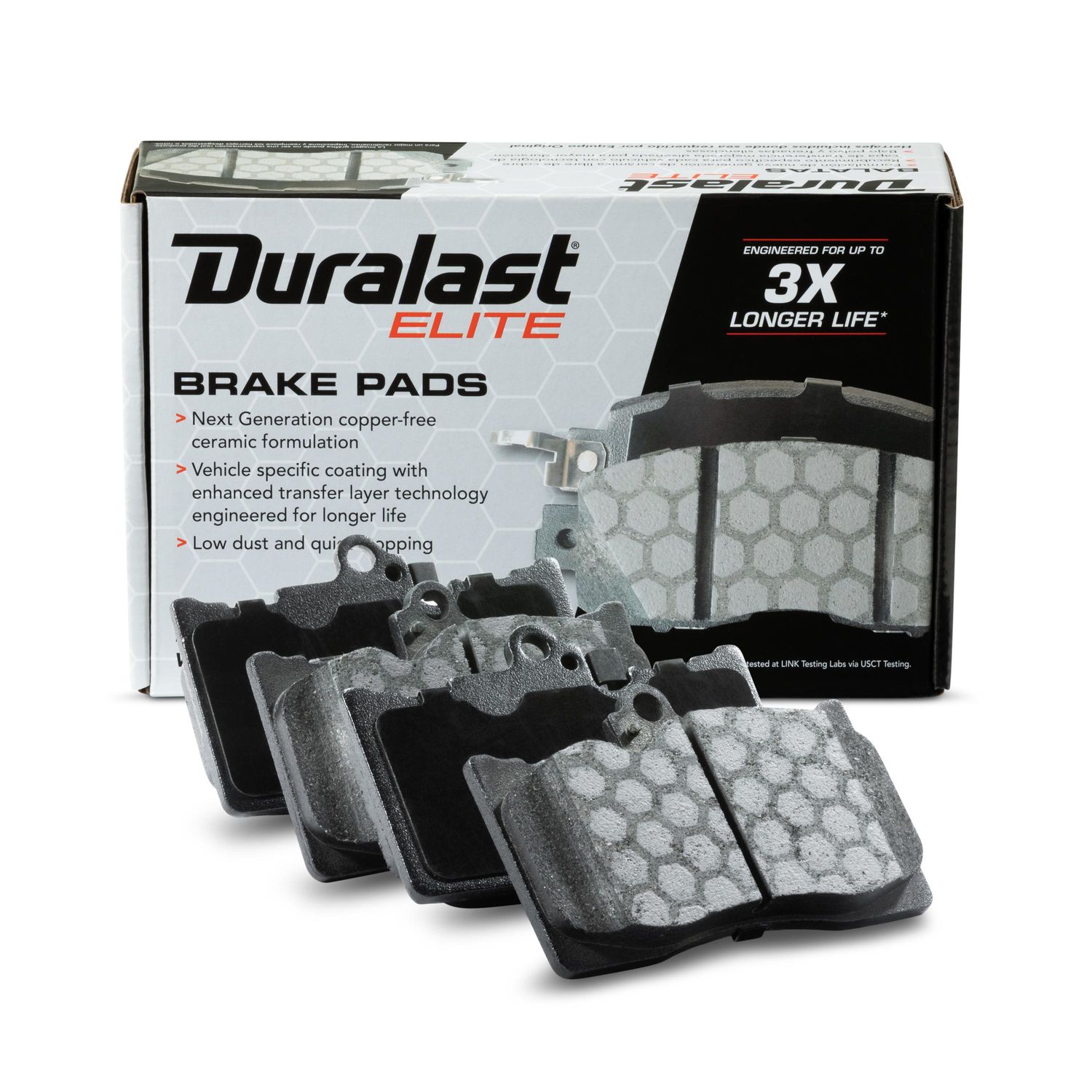 Duralast Elite CopperFree Ceramic Brake Pads DE1586