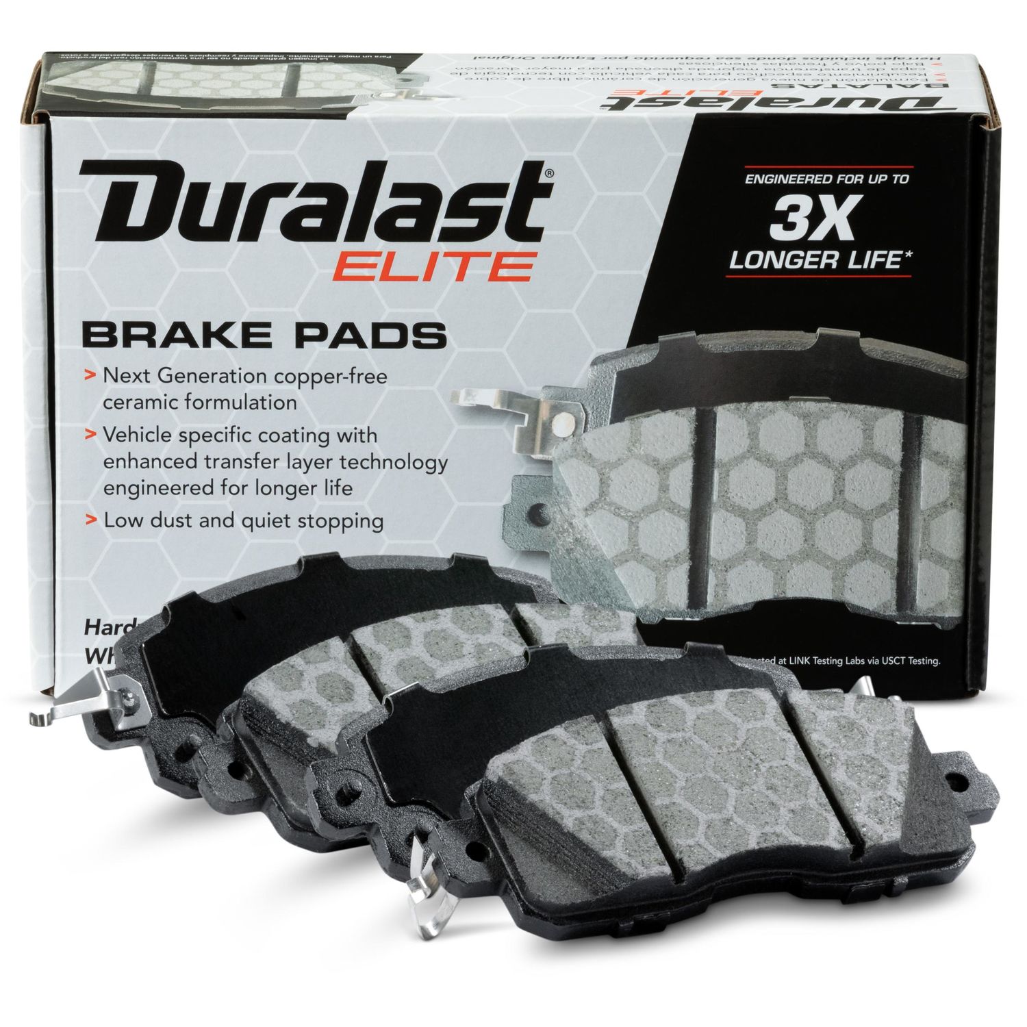 Duralast Elite CopperFree Ceramic Brake Pads DE1650