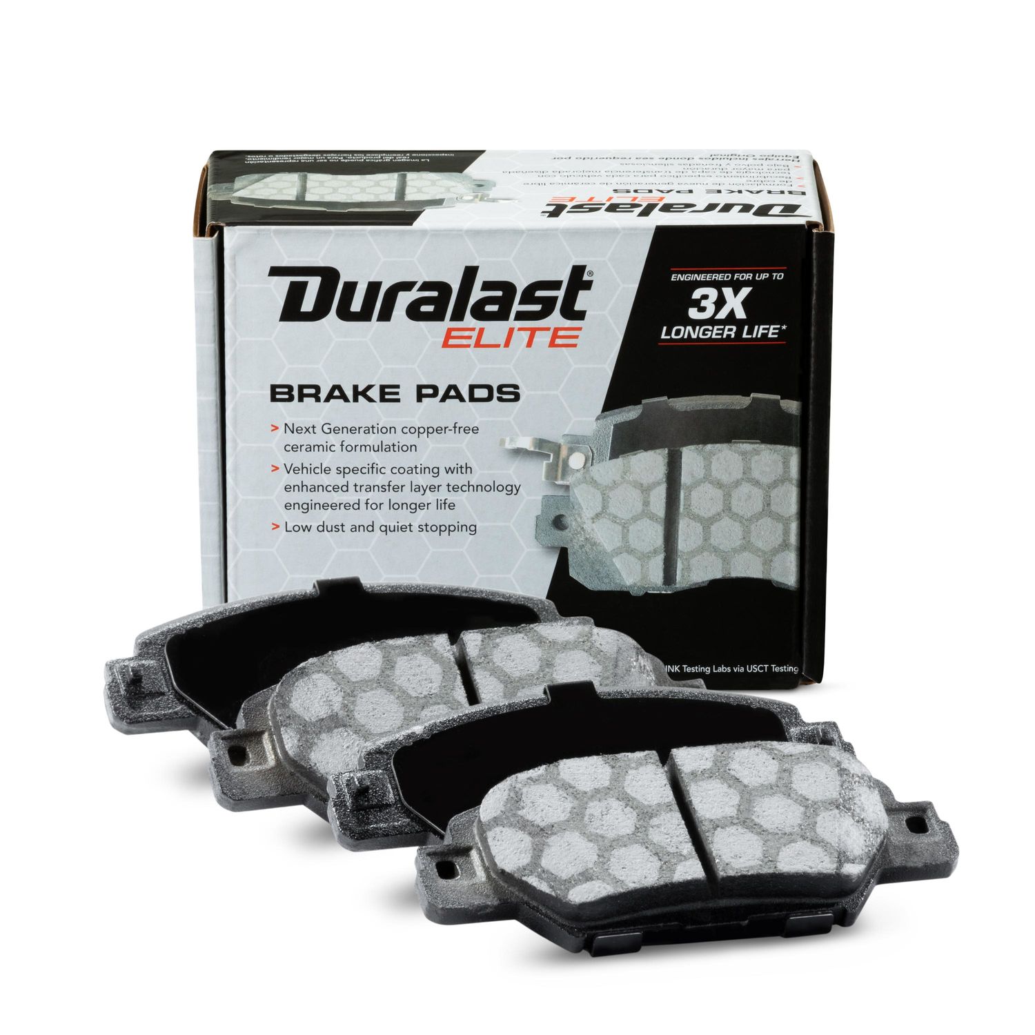 Duralast Elite Copper Free Ceramic Brake Pads DE1846