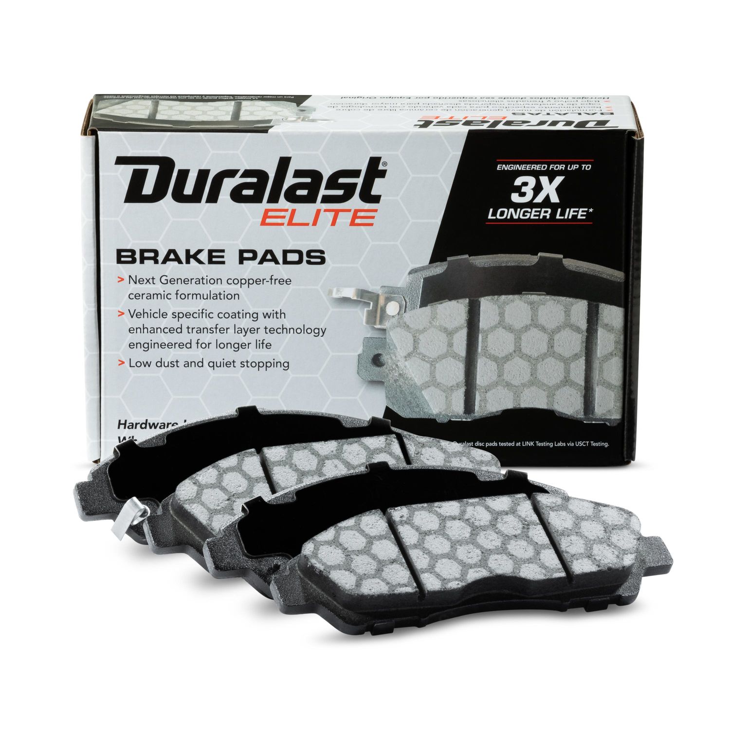 Duralast Elite Copper Free Ceramic Brake Pads DE1896