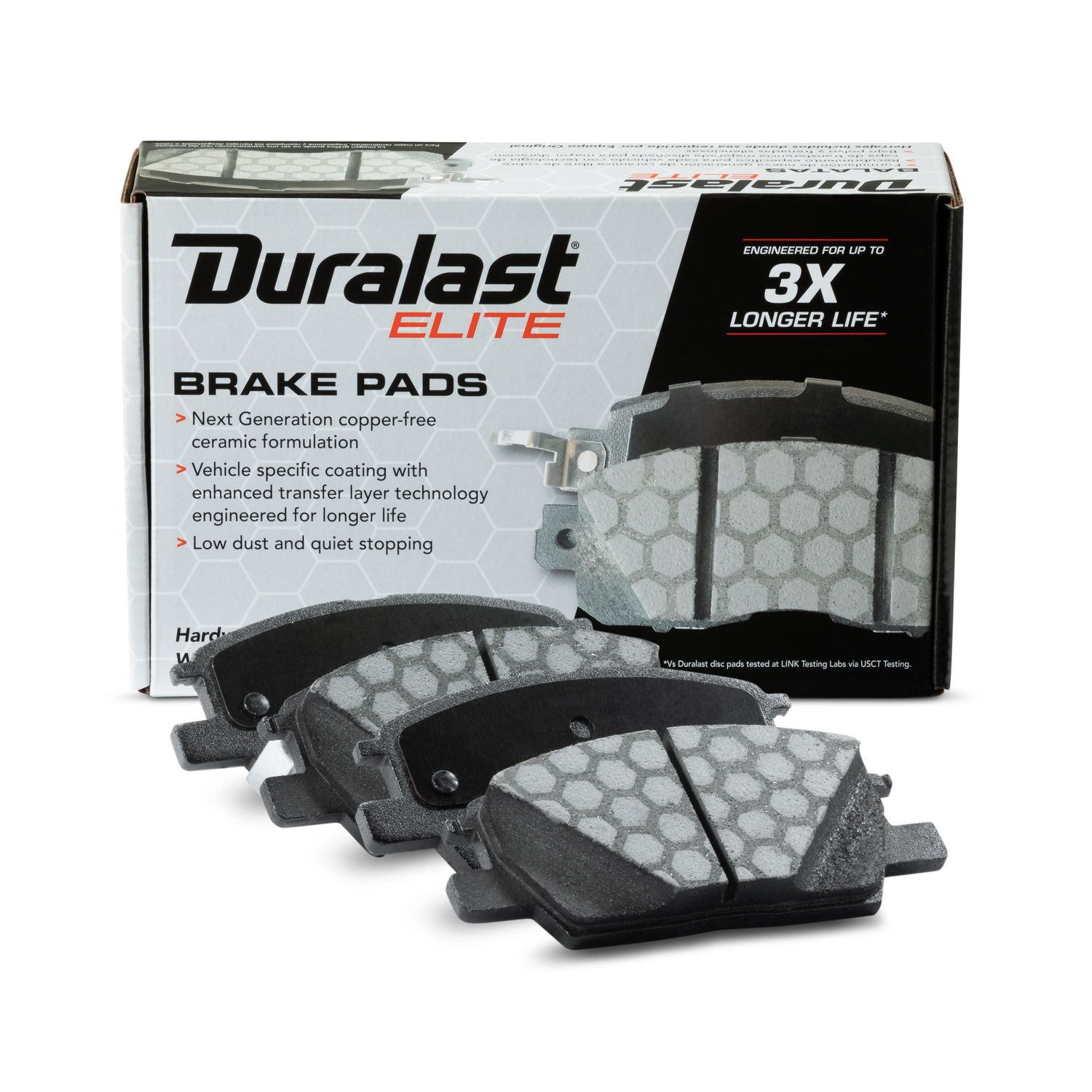 Duralast Elite Copper Free Ceramic Brake Pads De1913