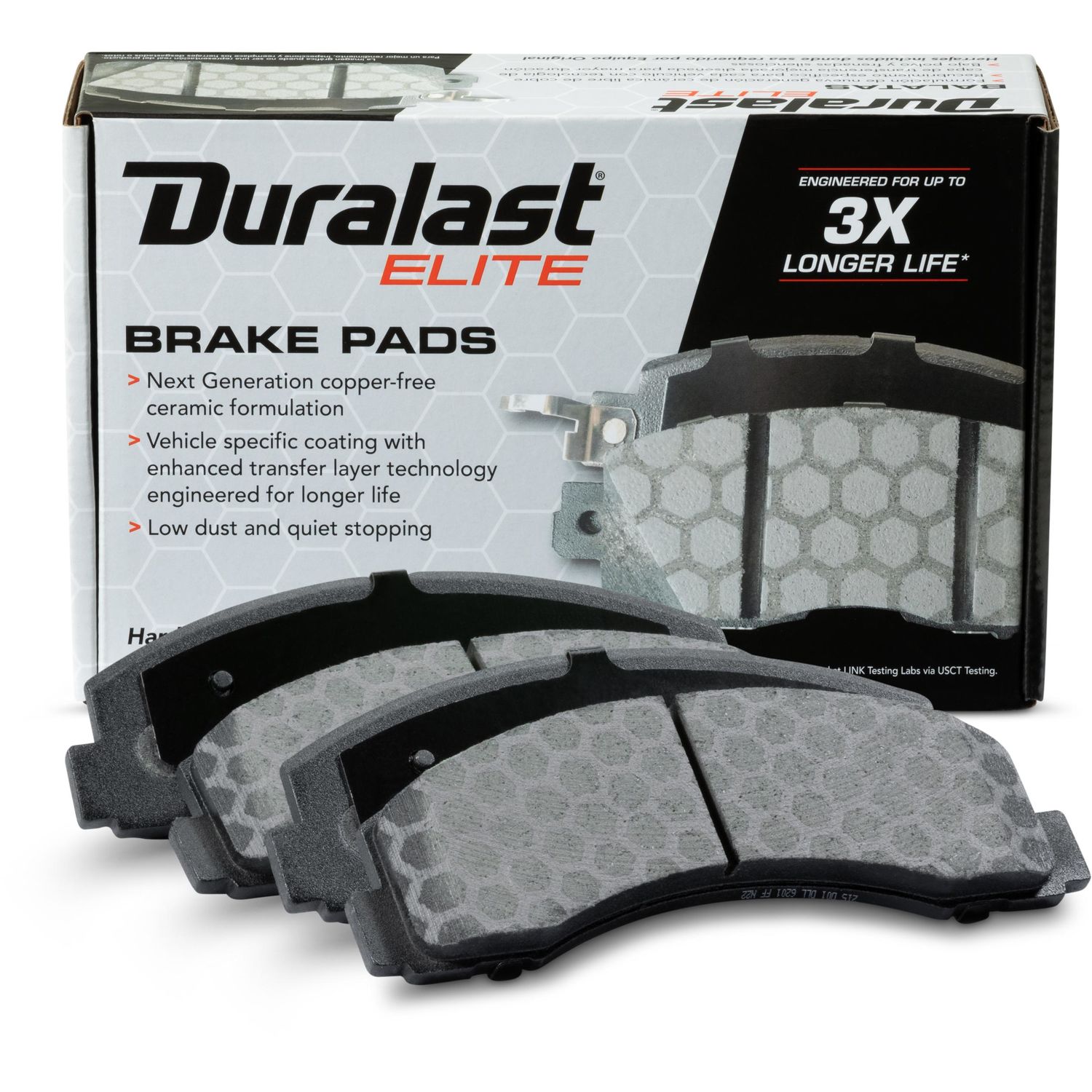 Duralast Elite Copper Free Ceramic Brake Pads DE2087
