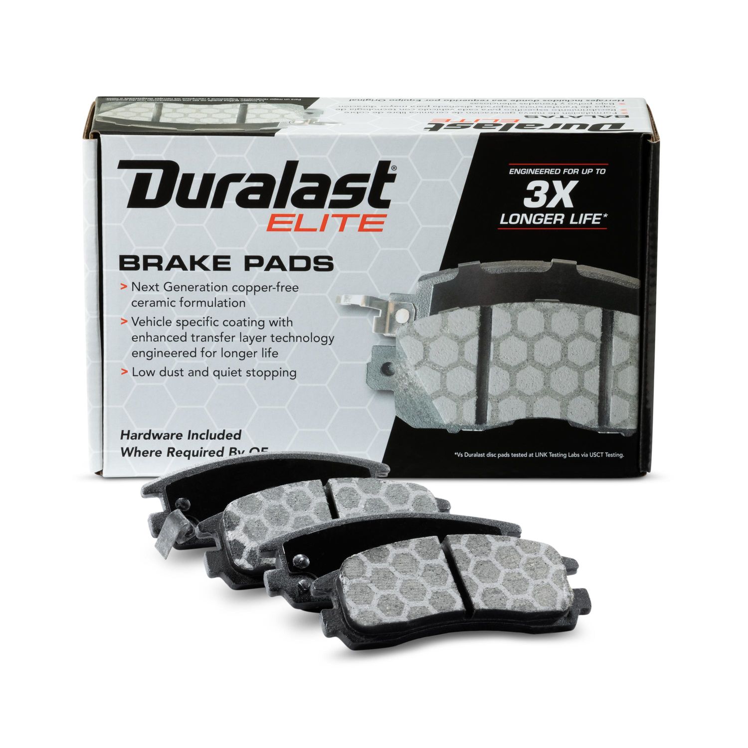 Duralast Elite Copper Free Ceramic Brake Pads DE814