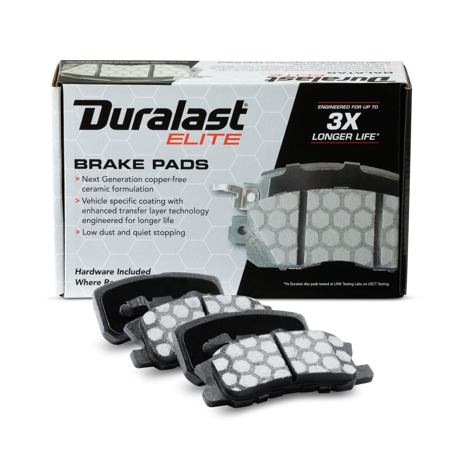 Duralast Elite Copper-Free Ceramic Brake Pads DE868