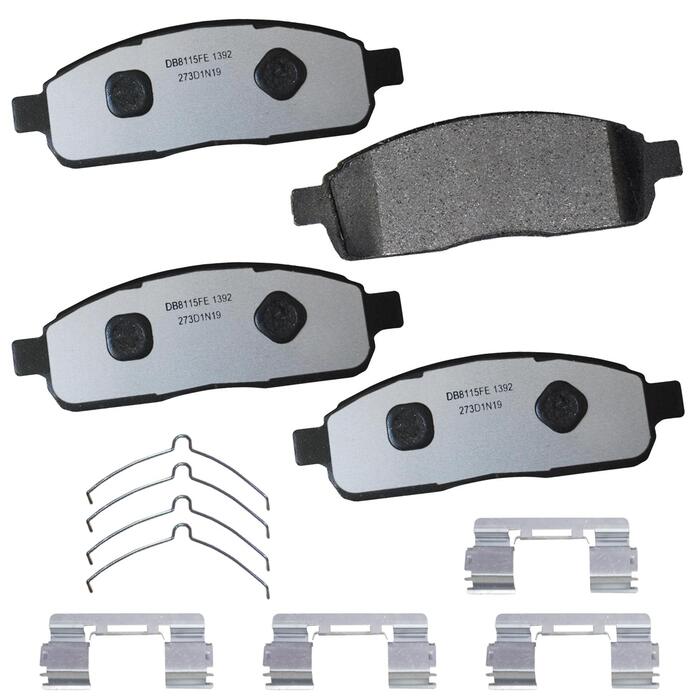 thumbnail image 2 of AM Autoparts Metallic Disc Brake Pads – Ford F450 F550 2005–2018, Front & Rear, Hardware Included 2 of 5