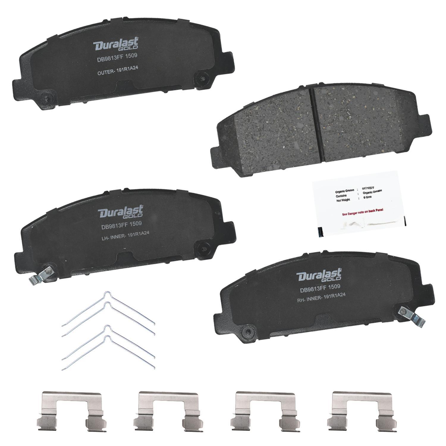 Duralast Gold Ceramic Brake Pads DG1509