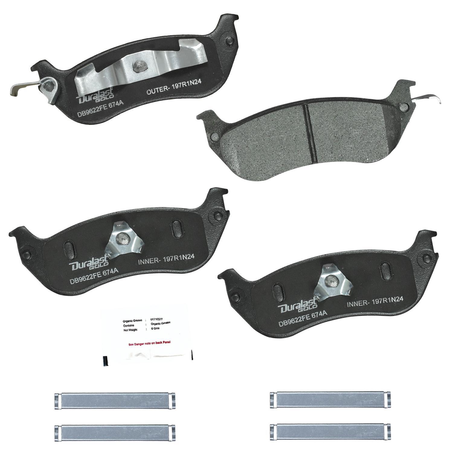 Duralast Gold Ceramic Brake Pads DG674A