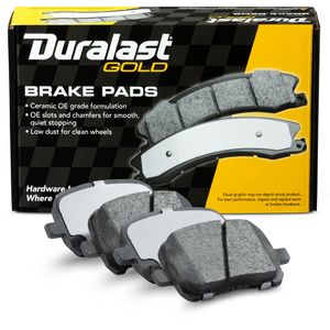 Performance Ceramic Brake Pads Front Drilled & Slotted Brake Rotors & Ceramic Pad Kit - Performance Upgrade For Toyota 4Runner, Tacoma, FJ Front And Back Rotors - Foto 7