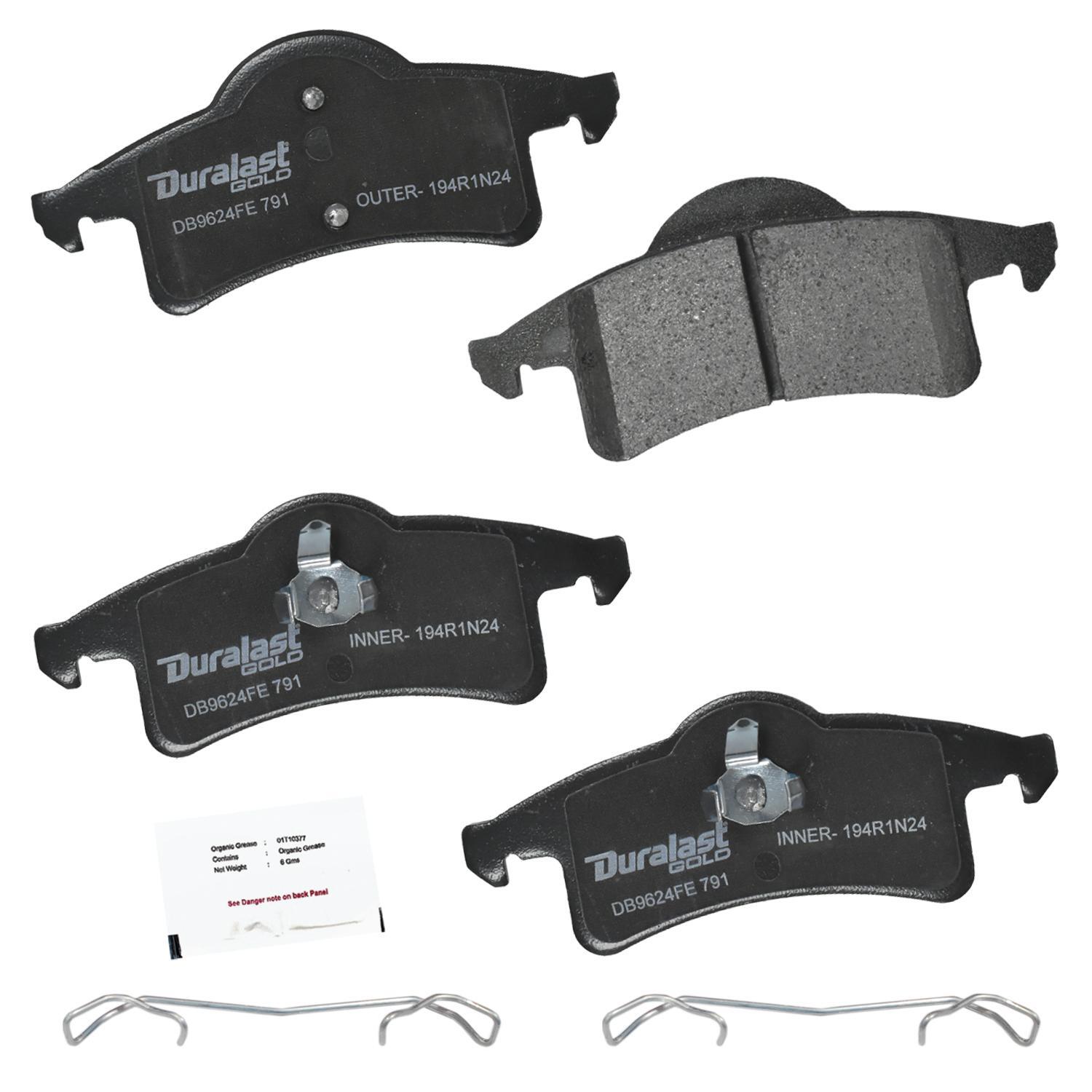 Duralast Gold Ceramic Brake Pads DG791