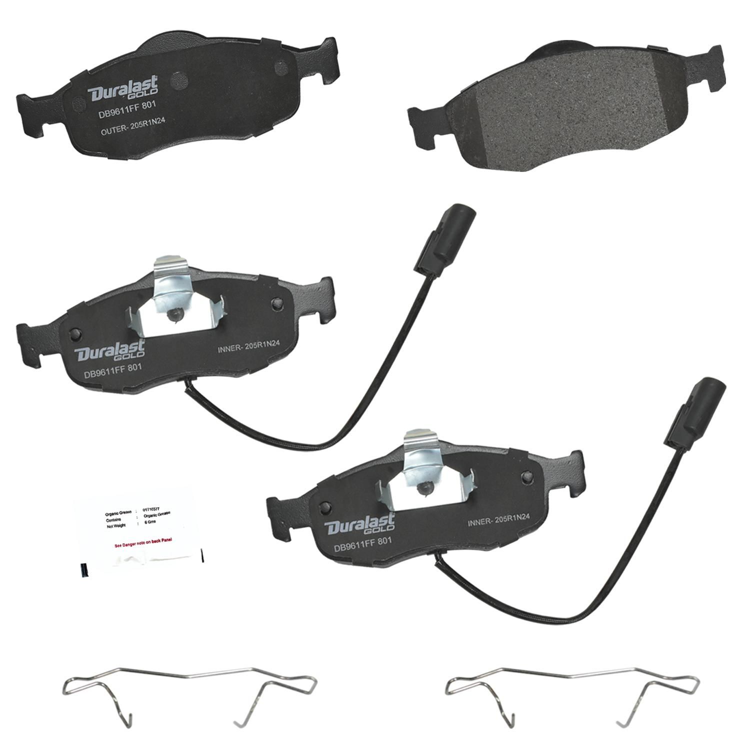 Duralast Gold SemiMetallic Brake Pads DG801