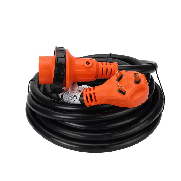 Epicord 30 Amps 50ft Extension Cord Plug with Handles and Polarity