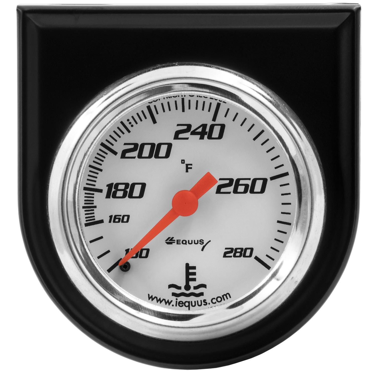 マサG Equus White 2in Mechanical Water Temperature Gauge