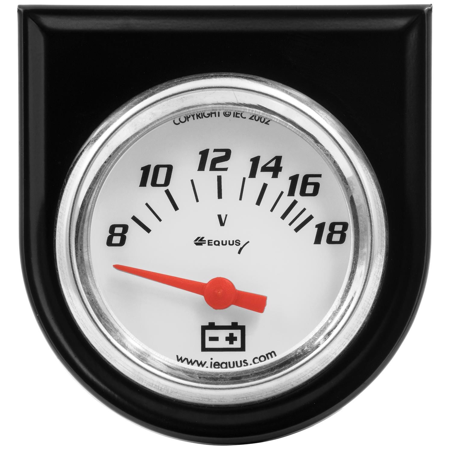 Equus White 2in Voltmeter Kit