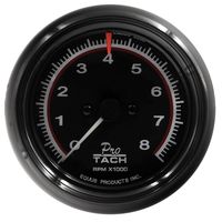 Equus Black 3 3/8in Tachometer Gauge