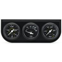 Equus 1 1/2in Black Face Triple Gauge Kit