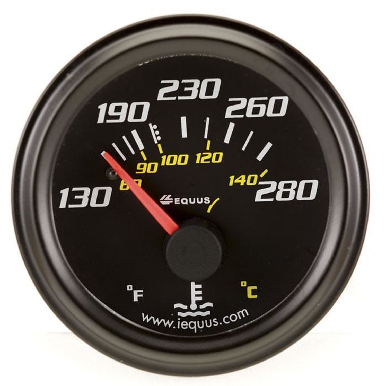 Equus 2in 130 Degree To 280 Degrees Water Temperature Gauge