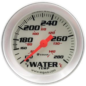 10 ft Engine water temperature gauge mechanical with alarm switch