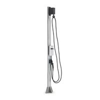 EVOCHARGE 208-240 Volt 20, 30 and 40 Amps, Universal J1772 Plug iEVSE, Single Port Pedestal with Retractor