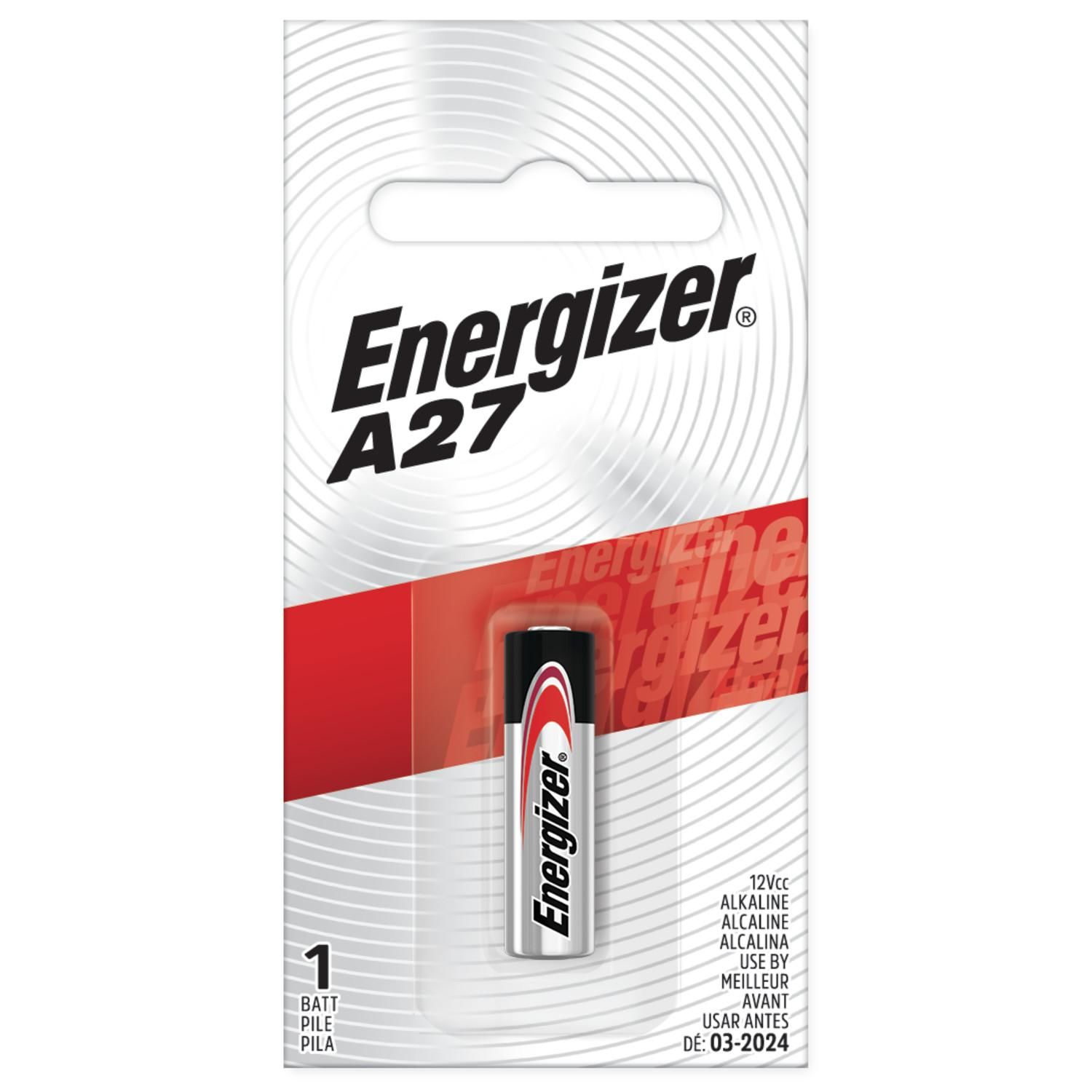 Energizer A27 12 Volt Alkaline Miniature Pack