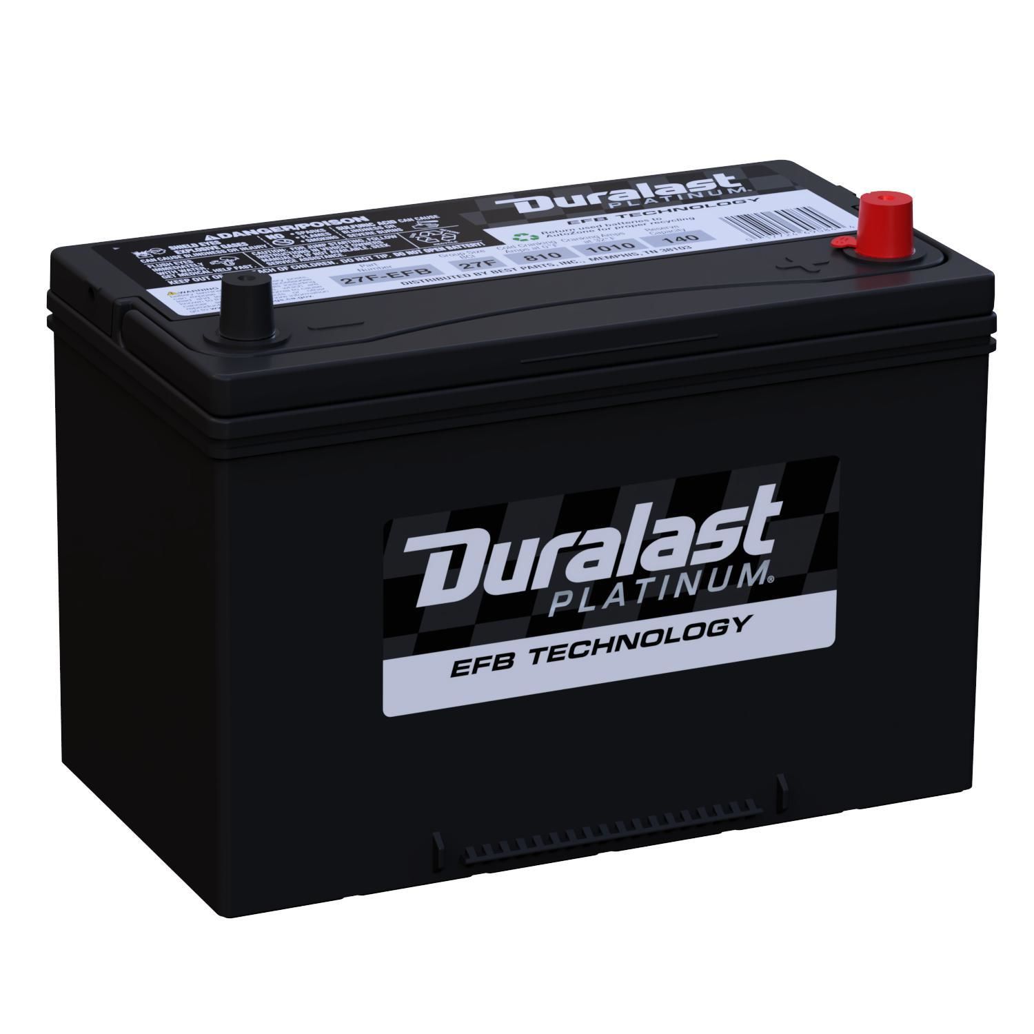 Duralast Platinum EFB Battery BCI Group Size 27F 810 CCA 27FEFB