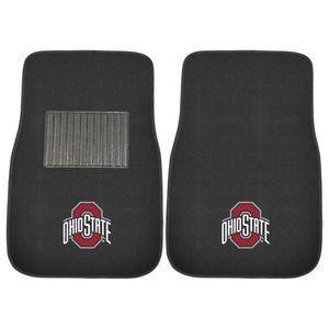 FANMATS Ohio State Embro Floor Mat 2 Piece for Hyundai Ioniq