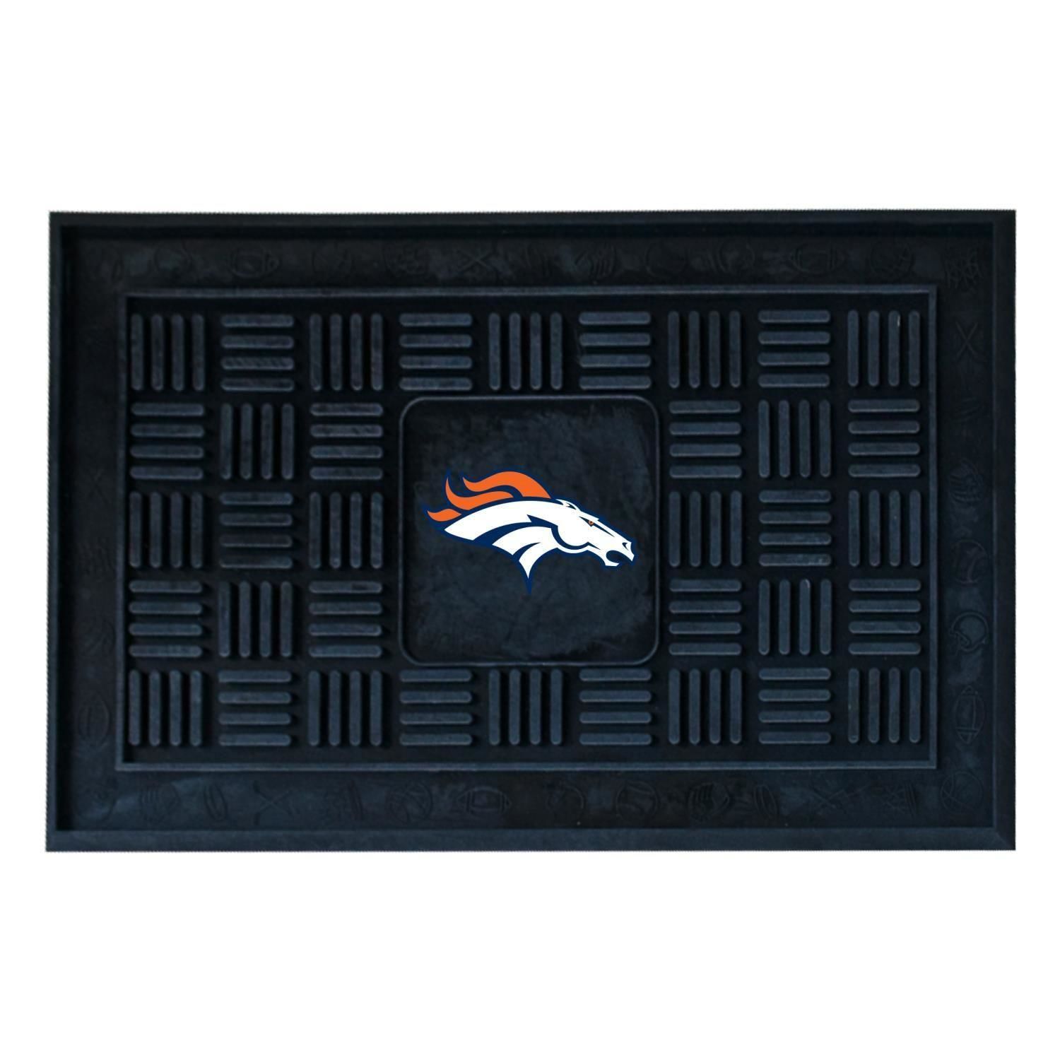 FANMATS Denver Broncos Vinyl Door Mat