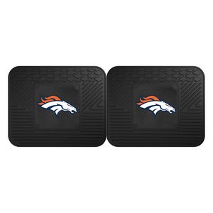 Fanmats Llc Denver Broncos Utility Floor Mat 2 Piece