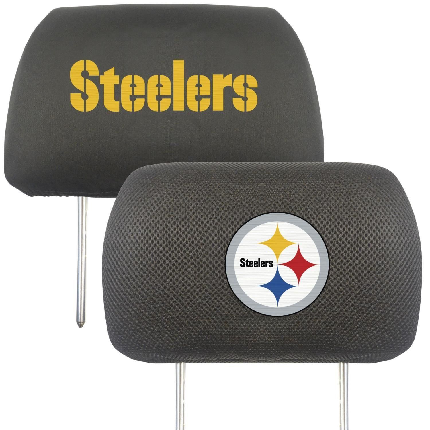 FANMATS Pittsburgh Steelers Steering Wheel Cover for Universal at