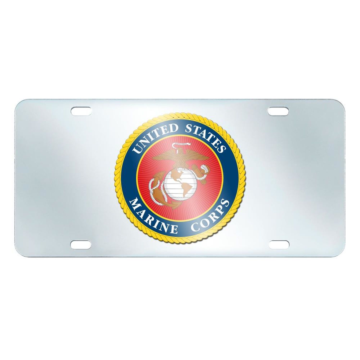 Fanmats U.s. Marines Inlaid License Plate