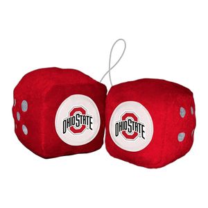 Fanmats 32006 Alabama Team Color Fuzzy Dice Dcor 3" Set