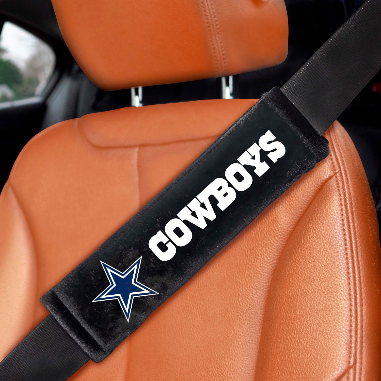 Dallas Cowboys Embroidered Seatbelt Pad 2 Pieces