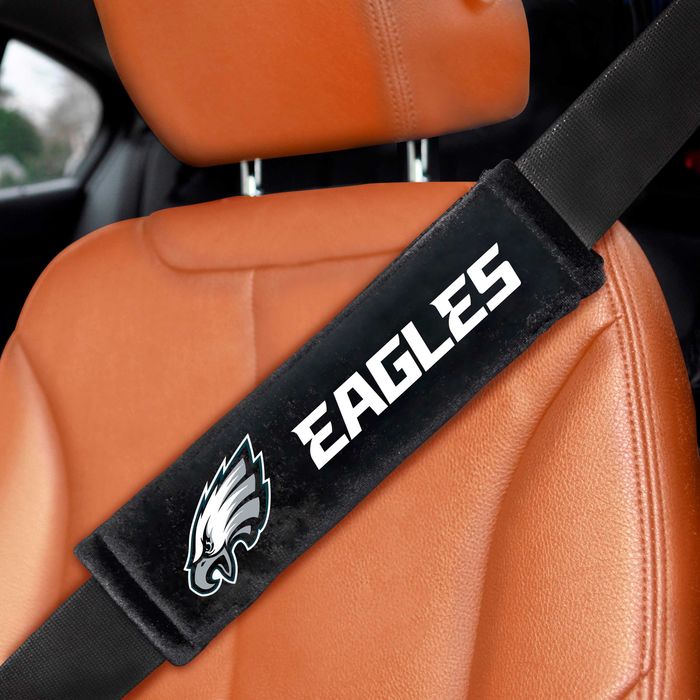 FANMATS Philadelphia Eagles Embroidered Seat Belt Pad 2 Piece