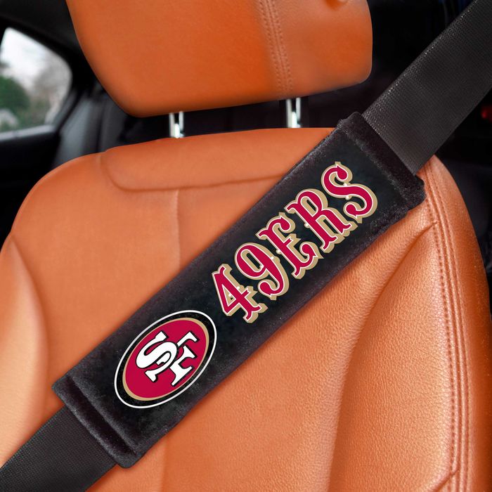 FANMATS San Francisco 49ers Embroidered Seat Belt Pad 2 Piece