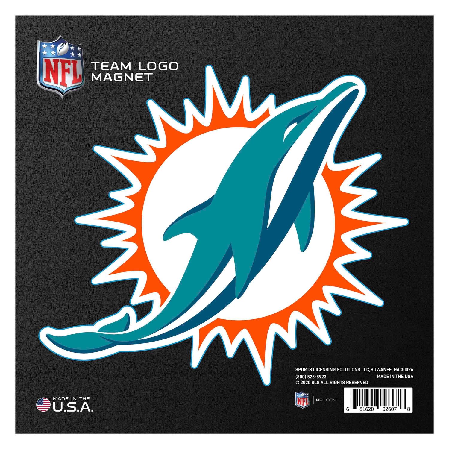 FANMATS 10in Miami Dolphins Large Team Logo Magnet