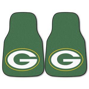 Fanmats Llc Green Bay Packers Carpet Floor Mat 2 Piece