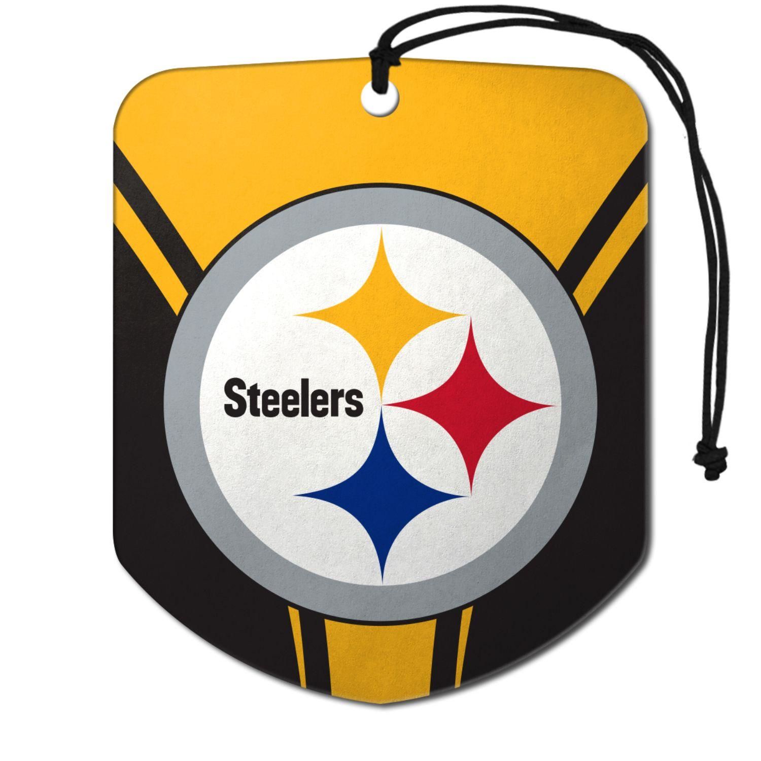 FANMATS Pittsburg Steelers Fresh Scent Paper Air Freshener 2 Pack