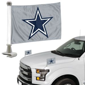 DALLAS COWBOYS HIGH QUALITY POPULAR DESIGN MINI AMBASSADOR CAR FLAGS  REPRESENT