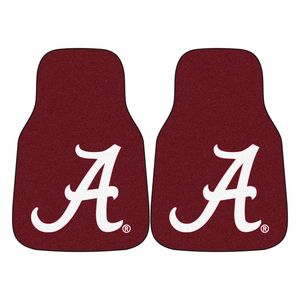Alabama Crimson Tide Deluxe Floor Mats 2 4 Pc Sets For Cars