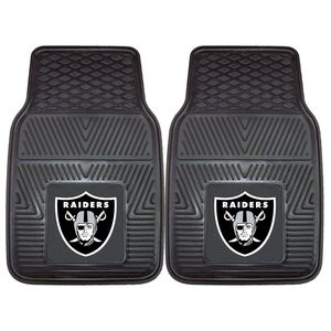 Fanmats Llc Oakland Raiders Vinyl Floor Mat 2 Piece