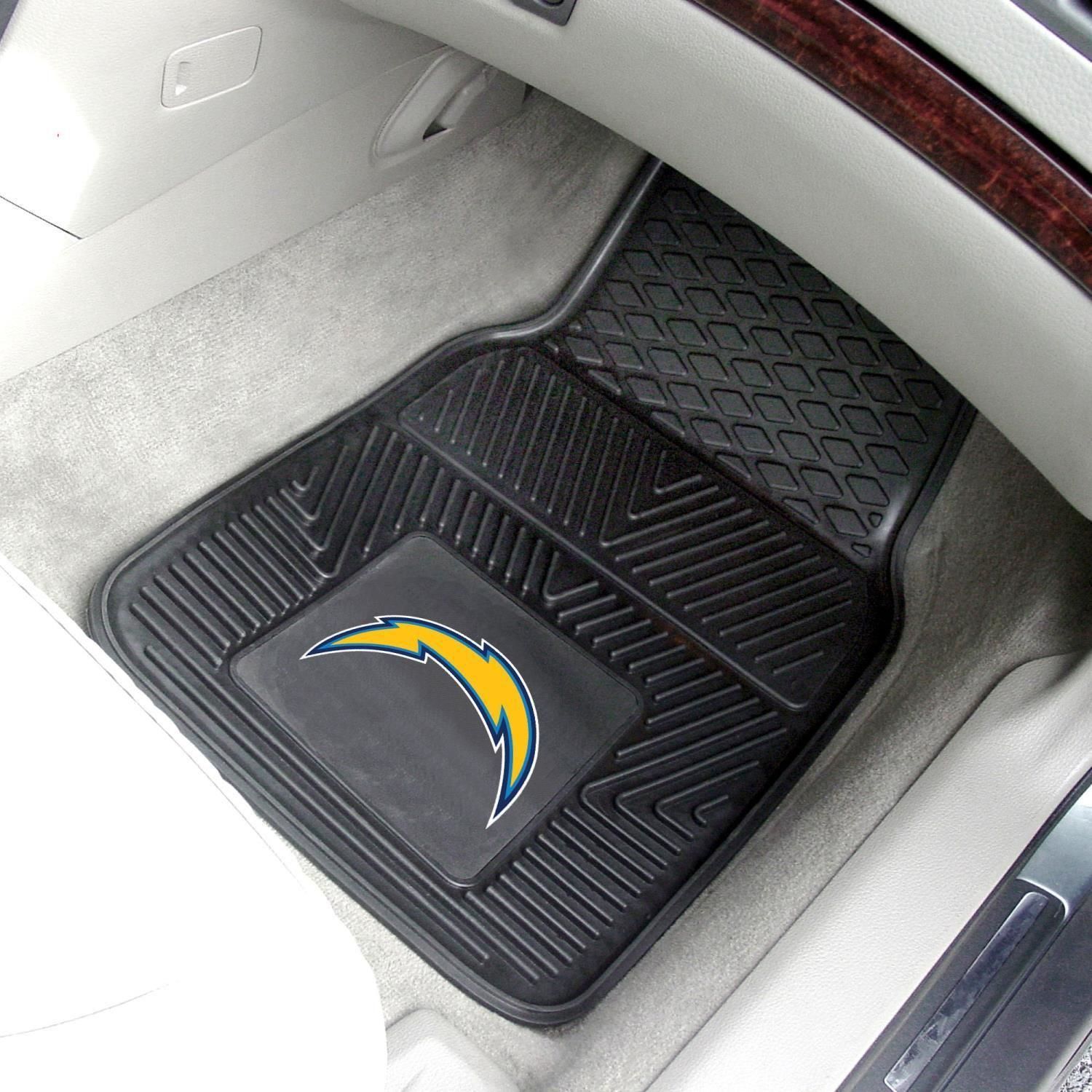 独特な FANMATS 8933 Los Angeles Chargers 2-Piece Heavy Duty Vinyl Car Mat Set,  Fro好評発売中 munozmarchesi.ar