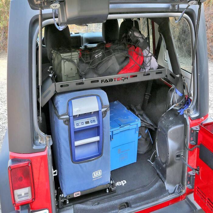 Fabtech 150lbs Capacity, 36in Length x 18in Width Black Cargo Rack