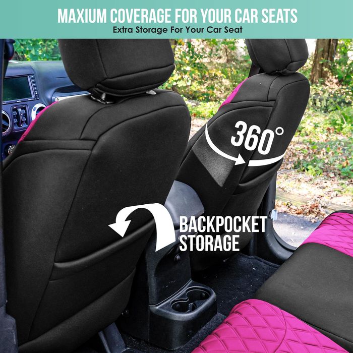 FH Group Pink Waterproof Neoprene Car Seat Protector at AutoZone