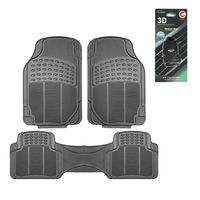 CAT® Large Heavy Duty Odorless Rubber Floor Mats, Total Protection Durable  Trim to Fit Liners, Black 