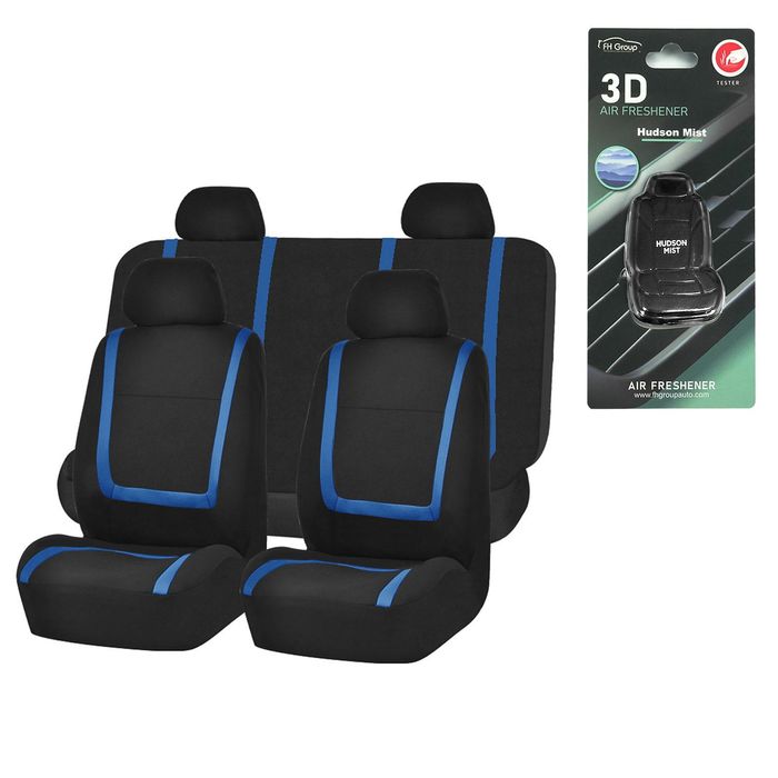 FH Group Unique Flat Cloth Full Seat Cover Set