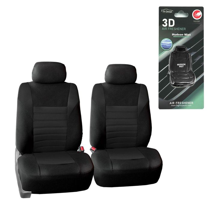 FH Group 3D Air Mesh Autositzbezüge Universal Set – Beige, Für SUV & Limousine, Airbag-kompatibel & Waschbar, Mit Geteilter Rücksitzabdeckung