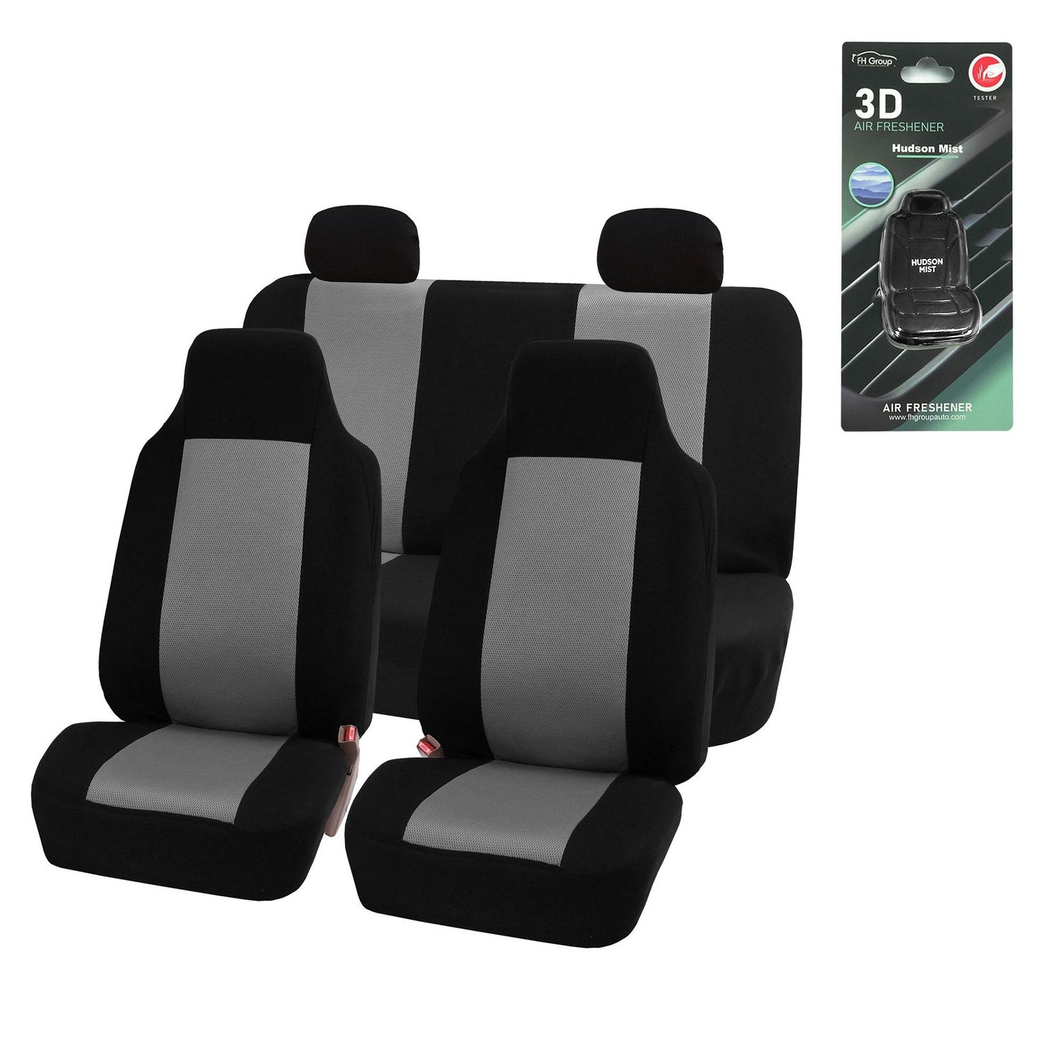 FH Group Classic Cloth Seat Covers Full Set