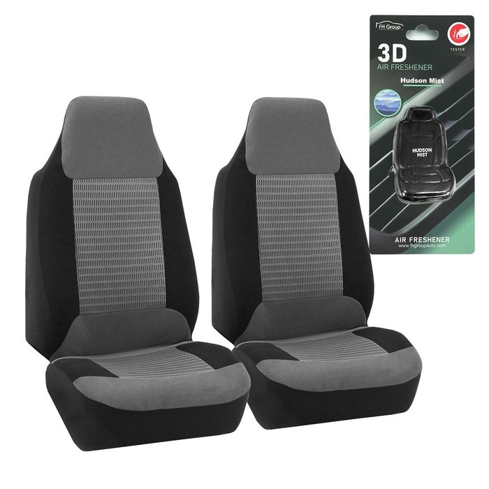 FH Group Premium Fabric Front Seat Cover Set